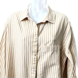 Aerie, Women’s Long Sleeve Stripe Button Down